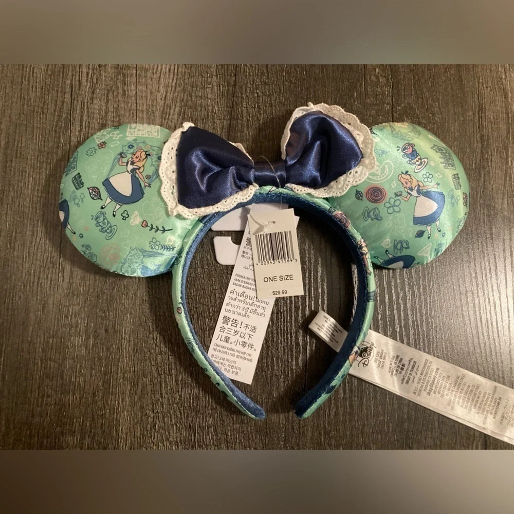 Alice and Wonderland Mickey Mouse Ears headband